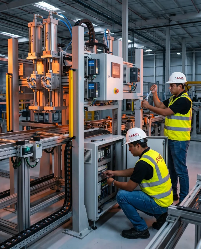 Instalación de líneas de producción y servicio de soporte técnico especializado.